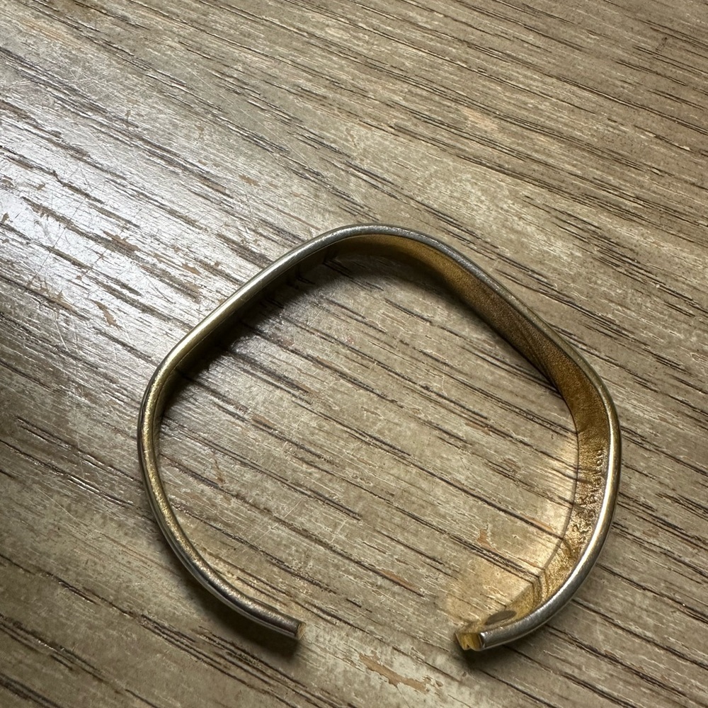 24K Electro plated .Gold Minimalist Cuff Bracelet